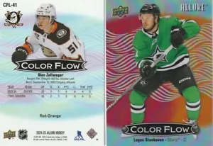 2024-25 UPPER DECK ALLURE COLOR FLOW RED-ORANGE 1-60 ** YOU CHOOSE - YOU PICK - Picture 1 of 1