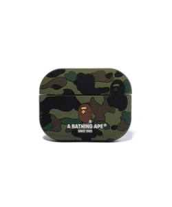For Apple Airpods Pro Case BAPE 2025 SS 1ST CAMO APE HEAD ❘ From Japan Green - Photo 1 sur 3