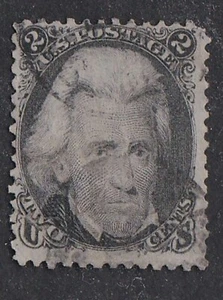 USA 1863 USED 2c "BLACK JACK" JACKSON - Picture 1 of 2
