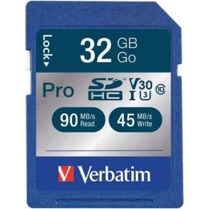Verbatim 98047 Pro 600x 32-GB SDHC Memory Card, UHS-I V30 Class 10, 98047 - Picture 1 of 1