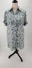 Women's Rosie Pope FLoral Small SILK lined Shirt Dress Anthropologie S - $228