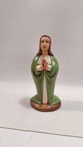 Vintage 6" Mary Holland Mold Ceramic Nativity Scene Figurine Hand Painted - Picture 1 of 6