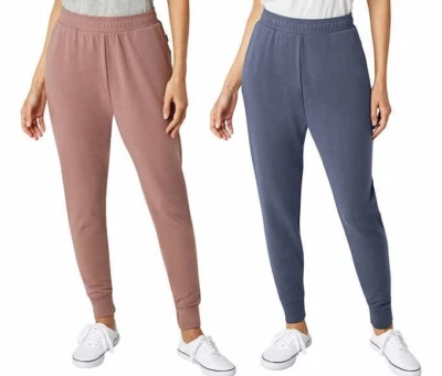 Eddie Bauer Ladies Size 2X Fleece Lined Jogger Pants 2-Pack Blue/Mauve (Runs Big - Image 1 of 4