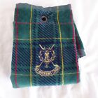 Vtg. St. Andrews Links Tartan Collection golfbag towel, Tri-fold, 22x16, UK, NWT
