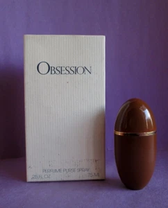Calvin Klein Vintage Obsession Pure Perfume .25 oz 7ml Original Formula Worn Box - Picture 1 of 7