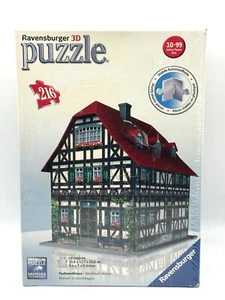 Ravensburger 3D Puzzle Medieval House Fachwerkhaus 216 pcs, Sealed/Retired *Read - Picture 1 of 11