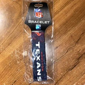 Houston Texans Bracelet Sports Football Team Fan Apparel Gear Support Wrap Wrist - Picture 1 of 6