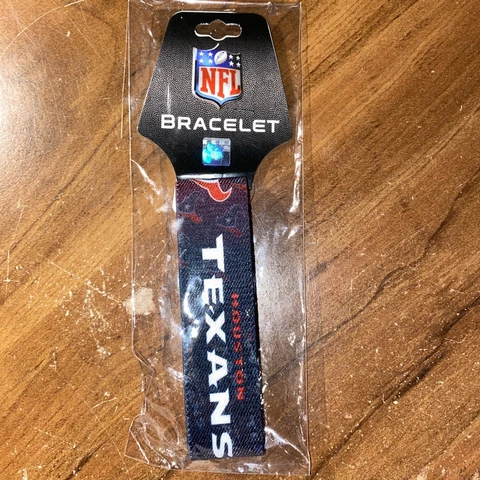 Houston Texans Bracelet Sports Football Team Fan Apparel Gear Support Wrap Wrist Cover