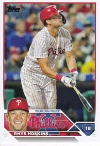2023 Topps Series 1 - #221 Rhys Hoskins - Phillies - Picture 1 of 2