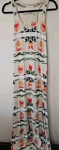 Ralph Lauren Denim Supply Dress Women M Tan Multicolor Aztec Southwest Cotton - Picture 1 of 11