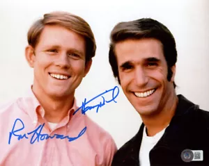 RON HOWARD HENRY WINKLER SIGNED HANDSIGNIERT 8x10 FOTO HAPPY DAYS BECKETT BAS - Bild 1 von 2