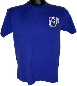 SAPPORO BEER BIER GARTEN BLUE COTTON T SHIRT JAPAN ADULT SIZE SMALL - Picture 1 of 7