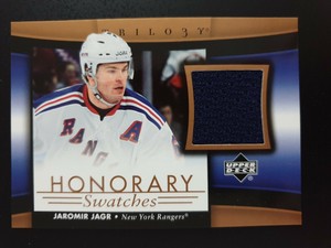 2005-06 Upper Deck Trilogy Honorary Swatches #HSJJ Jaromir Jagr 
