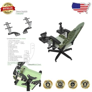 Heavy-Duty Chair Mount for Flight Simulator Joysticks & Throttles - Easy Install - Picture 1 of 9