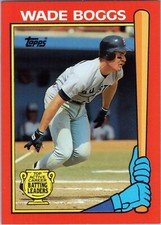 1989 Topps Career Batting Leaders Wade Boggs #1 HOF