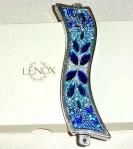Estuche Lenox Mezuzah Azul Brillo Cristales Swarovski Orit Schatzman Israel NUEVO - Imagen 1 de 10