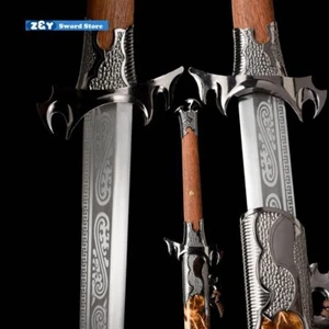 Espada China KungFu Dao Afilada WuShu/TaiChi Han Tang Sable Dragón Batalla Jian - Imagen 1 de 12