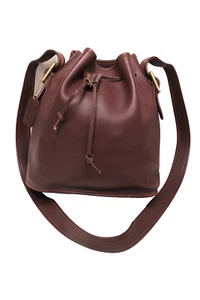 Coach 9952 Lula’s Legacy Schultertasche braun Leder Kordelzug Bucket - Bild 1 von 13