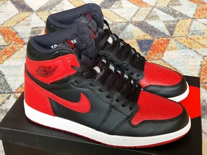 Nike Air Jordan 1 Bred Banned US 10 Eur 44 UK 9 (2016) 555088-001 - Bild 1 von 8