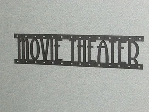 Movie Theater Film Strip Laser Cut Wood Wall Words Hanging Sign Art Decor Reel - Picture 1 of 2