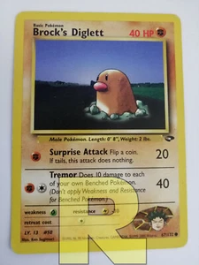 Brock's Diglett ® Gym Challenge 67/132 ® Comune ® Pokemon ® Inglese ® Good - Picture 1 of 6