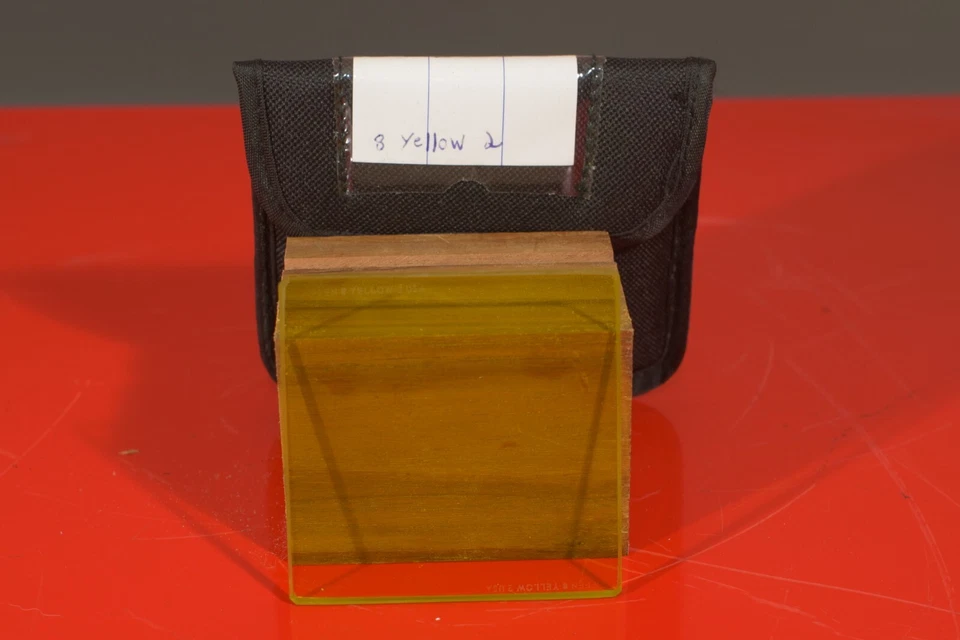 Tiffen 3x3 8 yellow 2 filter. Very good condition. - Image 1 of 1