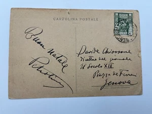 Autograph ETTORE PETROLINI (†1936)-Actor ITALY-Parody Mussolini-signed-written - Picture 1 of 2