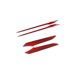 For Cadillac CT4 2020-2022 Red Carbon Fiber Interior Door Panel Cover Trim 4PCS - Imagen 1 de 6