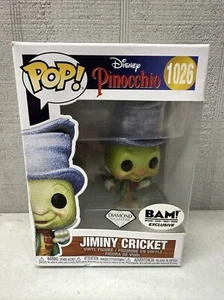 Funko POP! Disney Pinocchio Jiminy Cricket Diamond Glitter #1026 DAMAGED Box - Picture 1 of 11