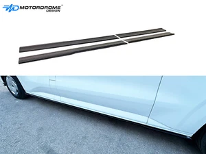 SIDE SKIRTS EXTENSIONS FOR FORD TRANSIT CUSTOM L2 MK2 (2023-) ABS GLOSS BLACK - Picture 1 of 5