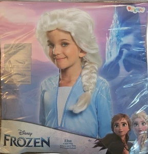 Childs Disney Frozen ELSA White Braided Costume WIG - Picture 1 of 2
