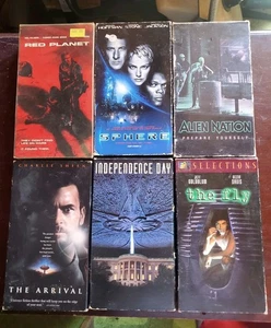 Sci-Fi Alien Space Mars Creature Feature VHS Movie Lot Vintage VCR Tapes  - Picture 1 of 6