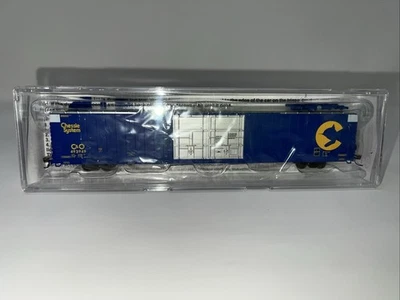 Bluford Shops N Scale C&O 86' Double Door Auto Parts Boxcar #492394~ 86282 - Image 1 of 4