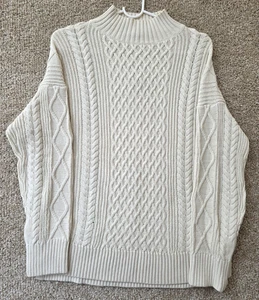 J. Maglione donna Crew lungo cotone maglia a filo finto XS BD709 #25 - Foto 1 di 10