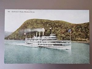 Vintage unbespostte Anthony's Nose Hudson River NY PS Washington Irving Postkarte - Bild 1 von 2