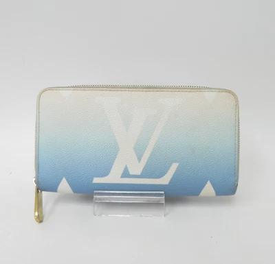 Authentic LOUIS VUITTON Monogram Giant Zip Around Zippy Wallet S#47269 - Image 1 of 4