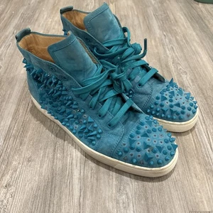 Gr. 43,5EU/10,5US Christian Louboutin High Top Spike Sneaker getragen Mängel ohne Karton - Bild 1 von 16