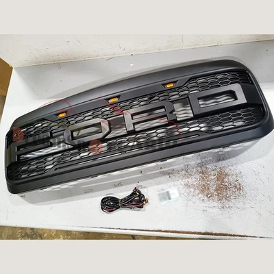 Front Grille For 1999- 2004 Ford F-250 F-350 Super Duty Raptor Style Grill Black - Image 1 of 3