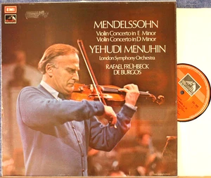 Menuhin; Frühbeck de Burgos. Mendelssohn (2 violin concertos). EMI ASD 2809. NM - Imagen 1 de 1