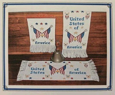 Dutch Treat Designs 3 FOR AMERICA Patriotic X-Stitch Pattern by Claudia Dutcher - Image 1 of 4
