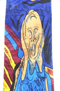 Edvard Munch The Scream Vintage Necktie Tie Men's 100% Silk - Picture 1 of 4