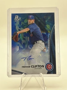 Trevor Clifton [Blue] (2017 Bowman Platinum Top Prospects Autographs) # /20 - Picture 1 of 2