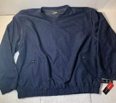 NUEVO CON ETIQUETAS Chaqueta Grand Slam Adulto XL Azul Marino Golf Ligera Para Hombre Pullover Bolsillos NUEVO Foto 1 de 4