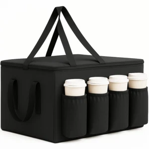 Gastronomie Tasche für Doordash Uber Eats 22X14X13 Thermo Liefertasche mit Tasse Ho - Bild 1 von 12