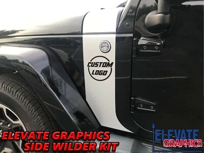 Calcomanías adhesivas 3M rayas de vinilo laterales para Jeep Wrangler gráficos 2007-2018 Foto 1 de 4