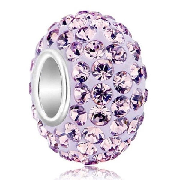 Diamantes de imitación Cristal Swarovski Dije Europeo Cuentas Plateado Elige Color Nuevo Foto 1 de 2