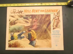 Hell Bent for Leather Audie Murphy 1960 Western Movie 11 x14 Lobby Card Poster 2 - Picture 1 of 3