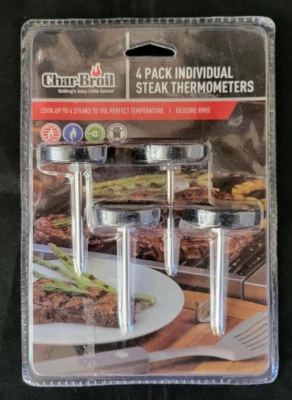 Char-Broil 4 Pack Individual Steak Thermometers - Image 1 of 2