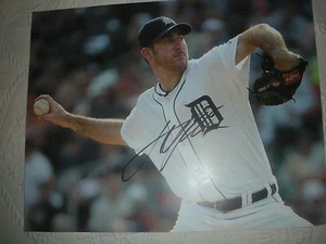  JUSTIN VERLANDER, DETROIT TIGERS, SIGNED PHOTO (COPY)(REPRINT) 11X14 - Picture 1 of 2