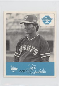 1977 Valley National Bank Phoenix Giants Rick Sanderlin